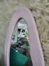 Serenity Pink Velvet Floor Mirror