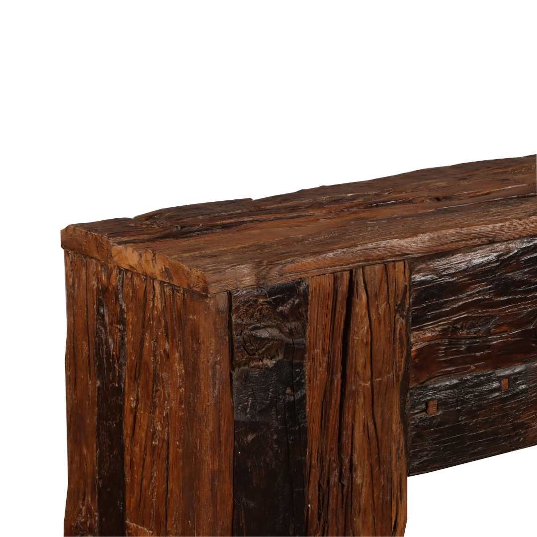 Console Table - Railway Sleeper Wood