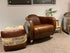 Mustang Aged Leather Armchair - Vintage Cigar