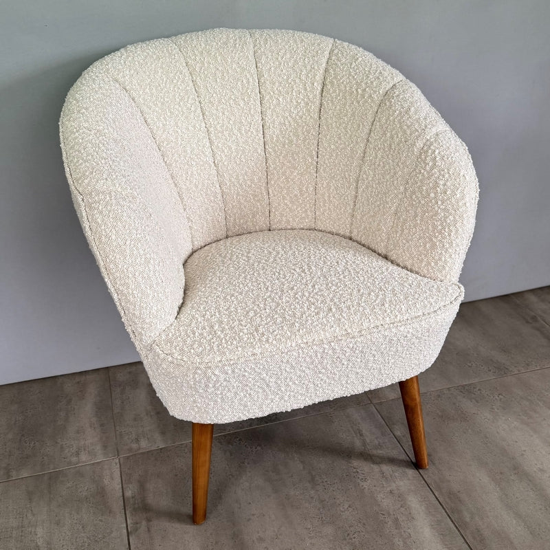 Gina Boucle Casual Armchair - Wheat