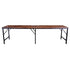 Emile Iron and wood Trestle Table - 3M