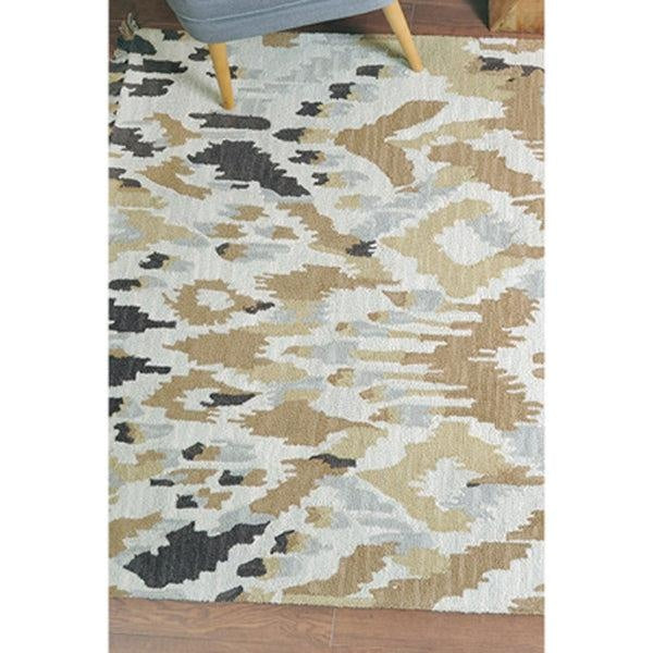 Sumera Gold White Black Rug