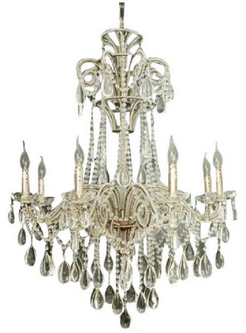 Chandelier Antique Silver Colour