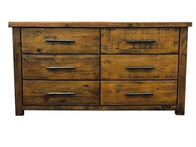 Industrial 6 Drawer Lowboy