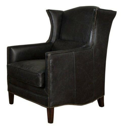 Wingback Armchair - Belon Black