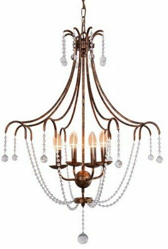 Gold Foil Chandelier