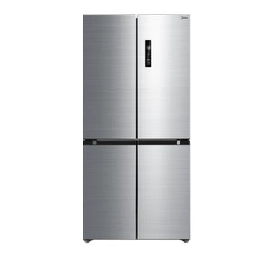 Midea 474L Cross Door Fridge Freezer Stainless Steel