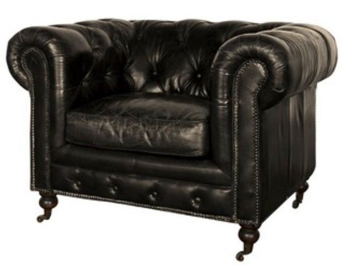 Hampton Court 1 Seater Belon Black