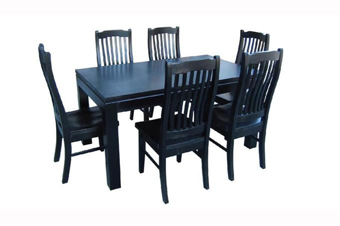 Ada Black Dining Suite 9Pcs