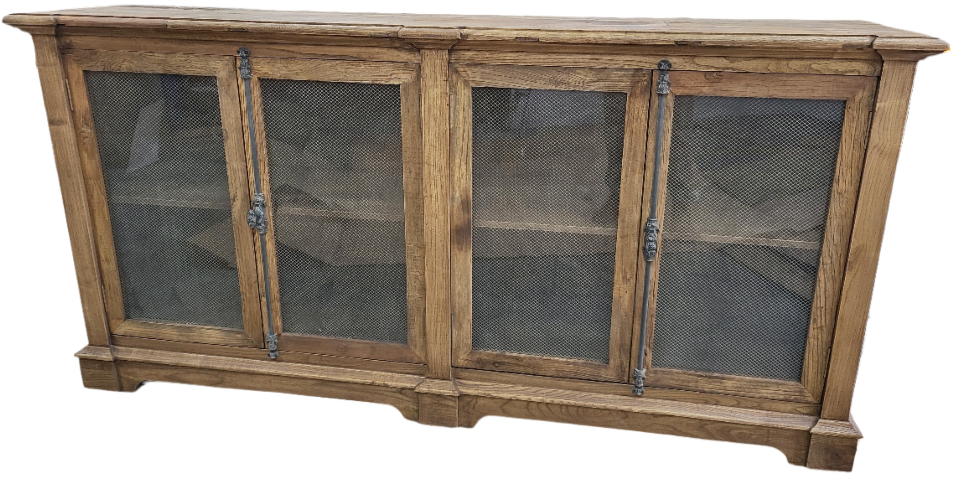 Reclaimed Elm Sideboard with Chickenwire Doors