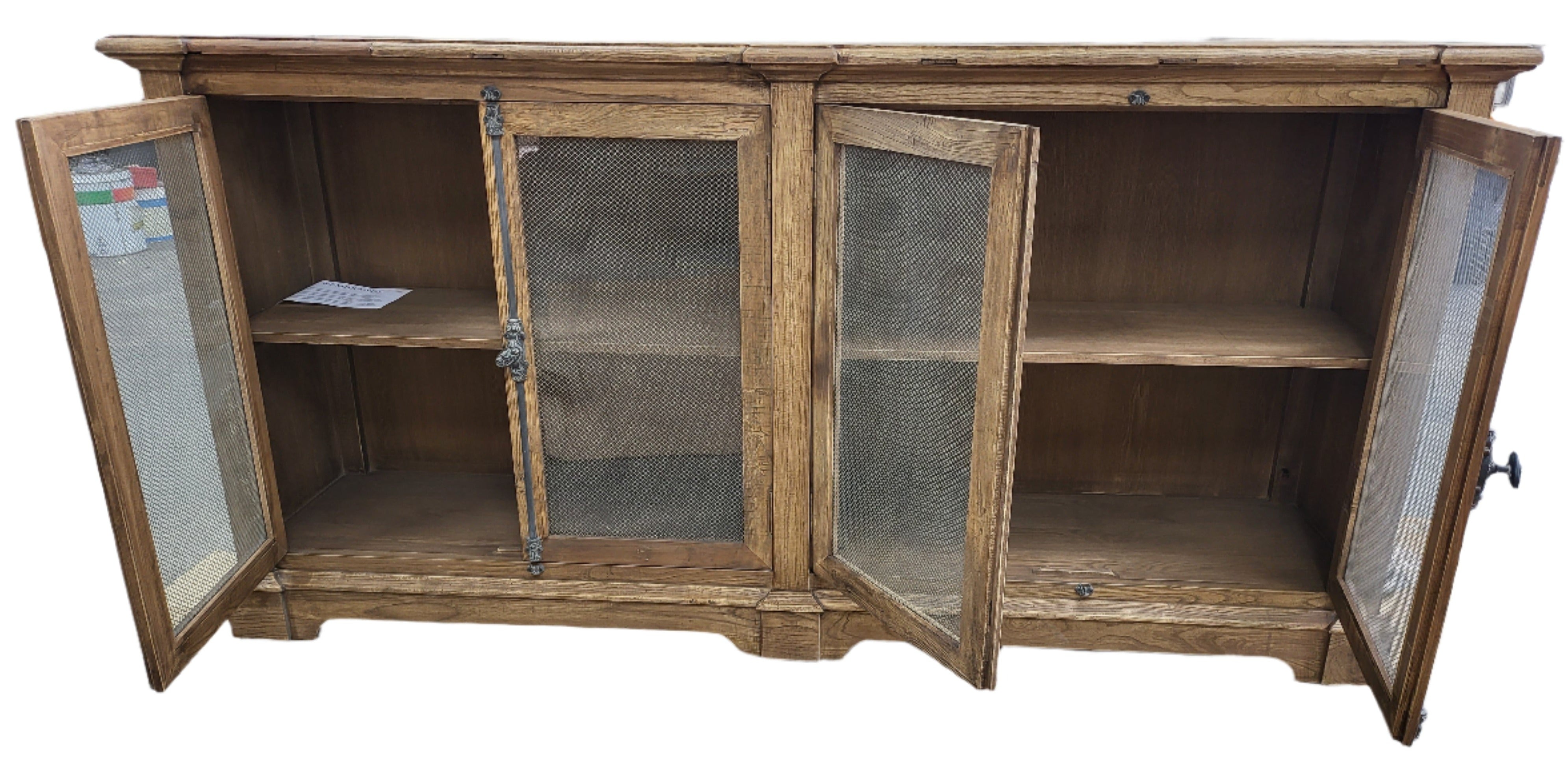 Reclaimed Elm Sideboard with Chickenwire Doors