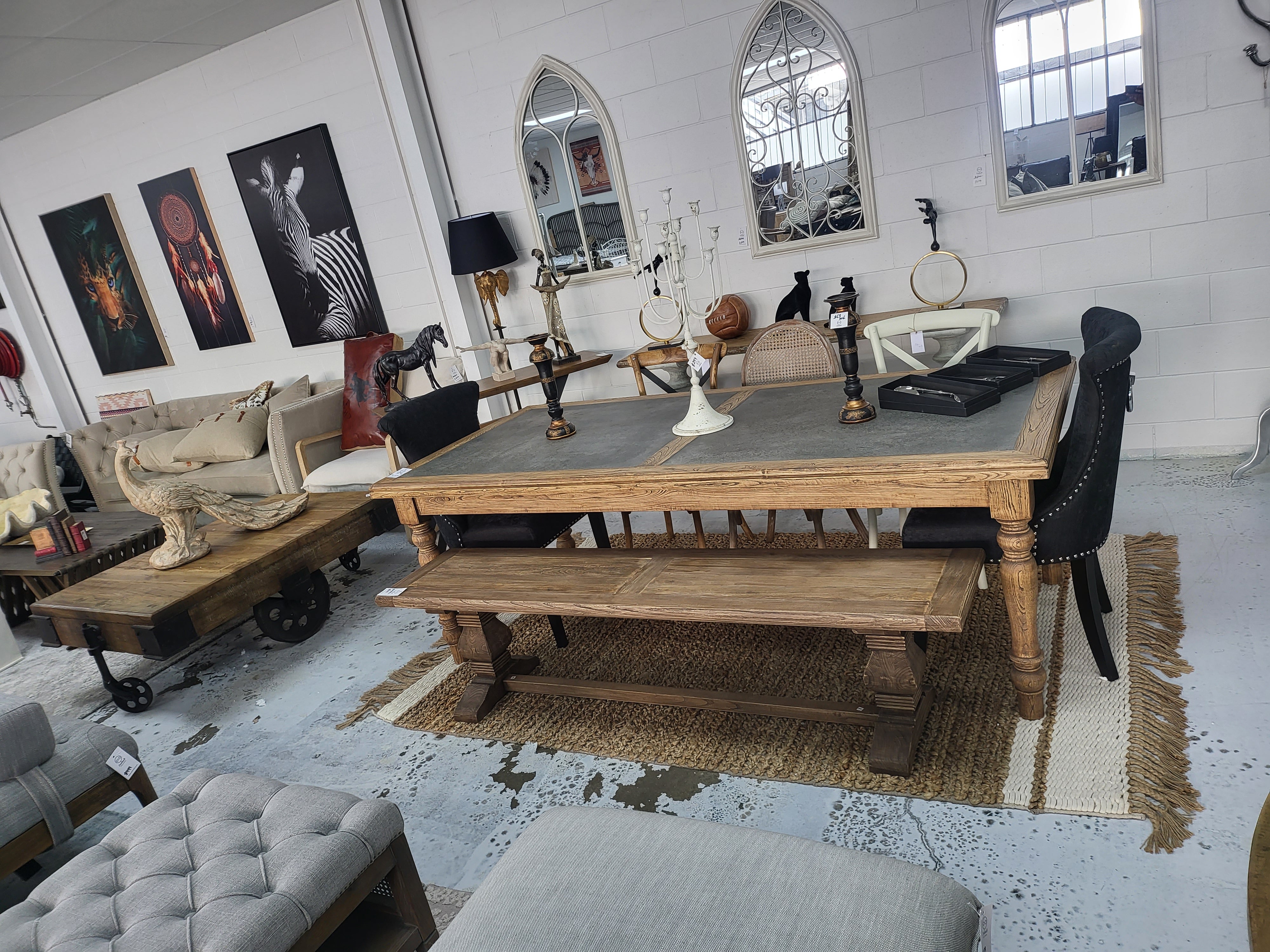 Dining Table - Old Elm Zinc Top