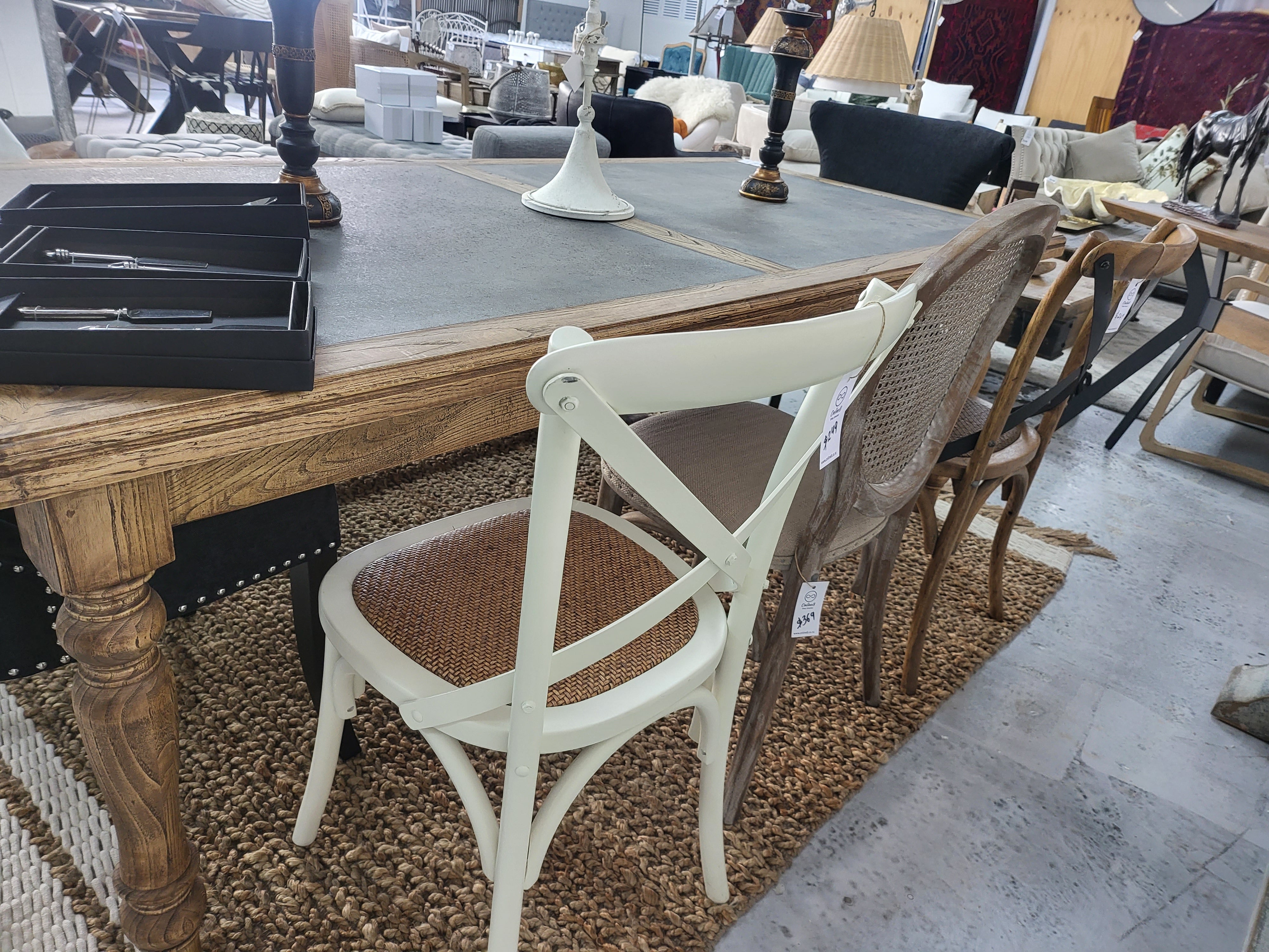 Dining Table - Old Elm Zinc Top