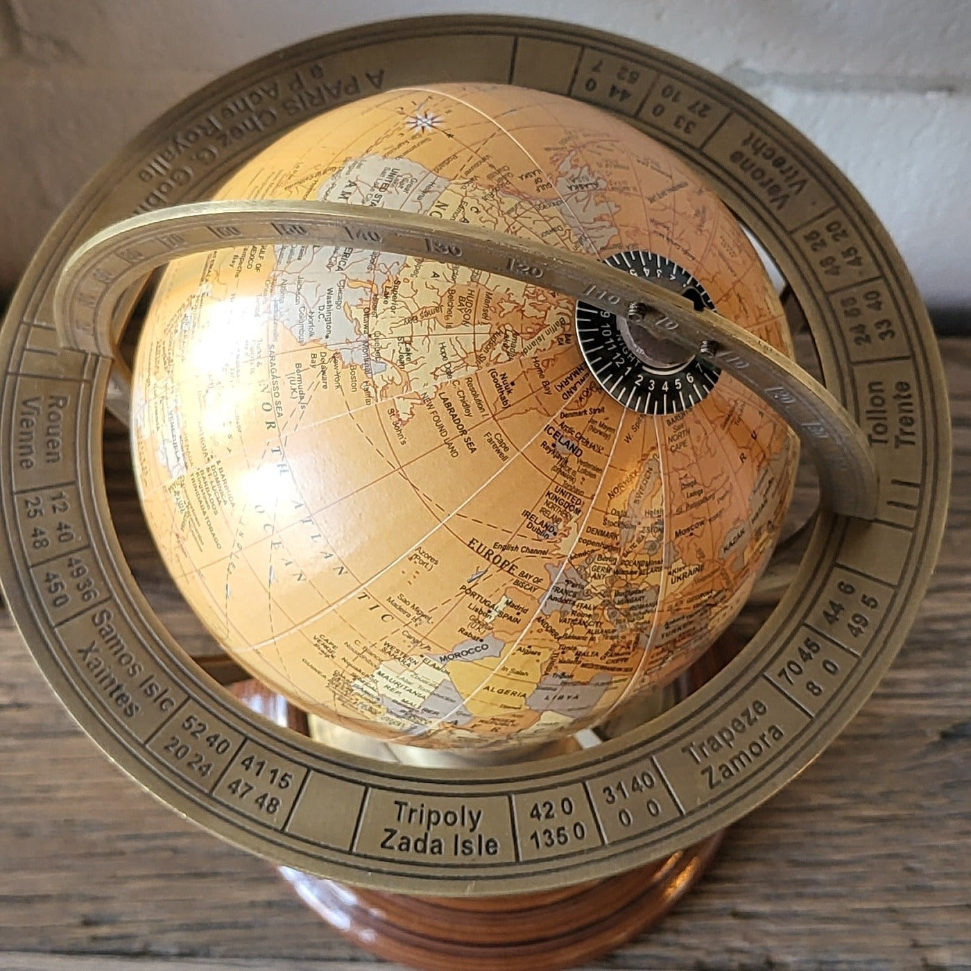 Armillary World Globe