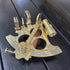 Nautical Solid Brass Sextant With Wooden Box