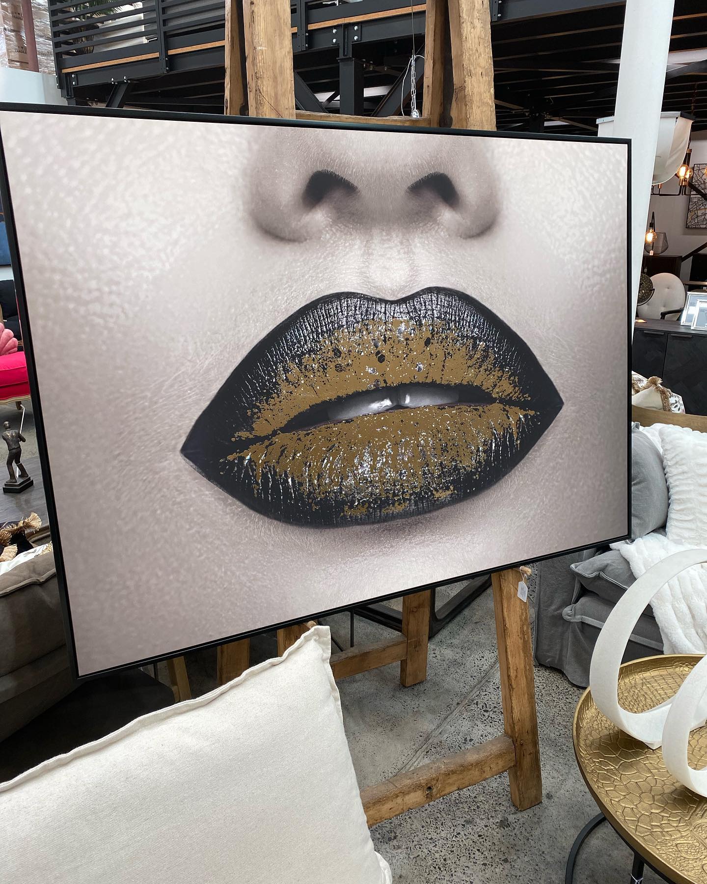 Canvas Art Lips 3