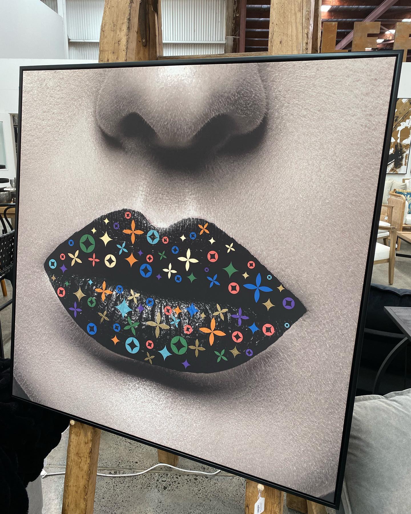 Canvas Art Lips 2