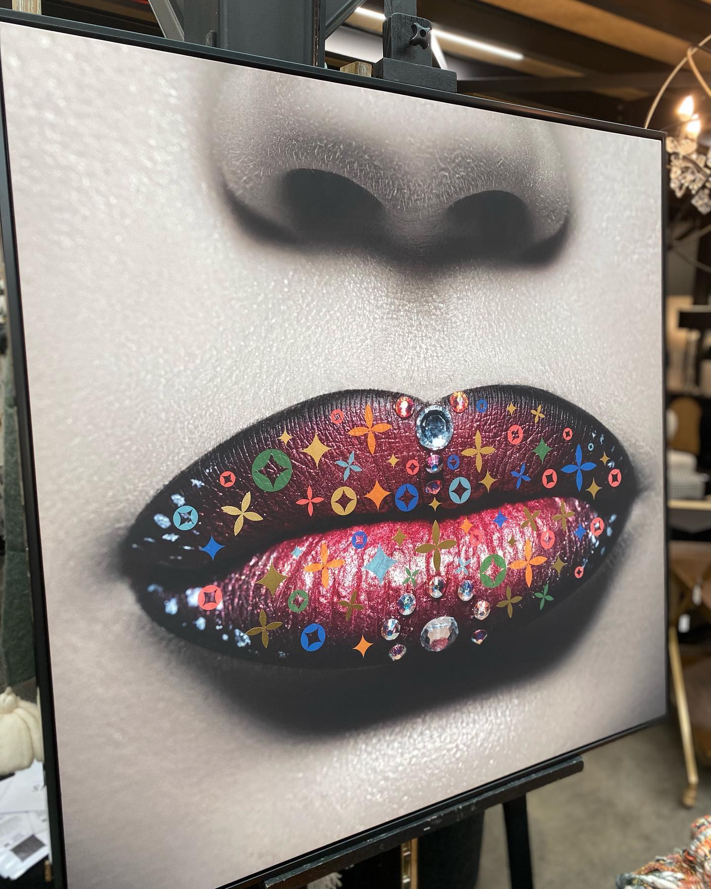 Canvas Art Lips 1