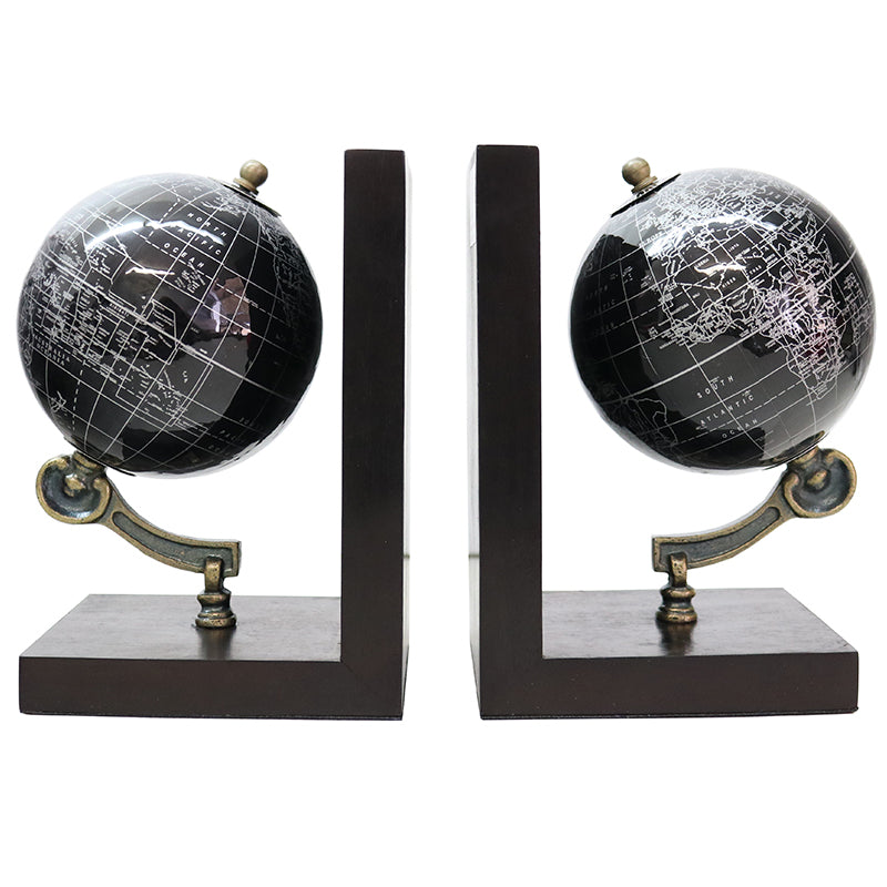 World Globe Bookends