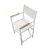 Directors Chair White Outdoor