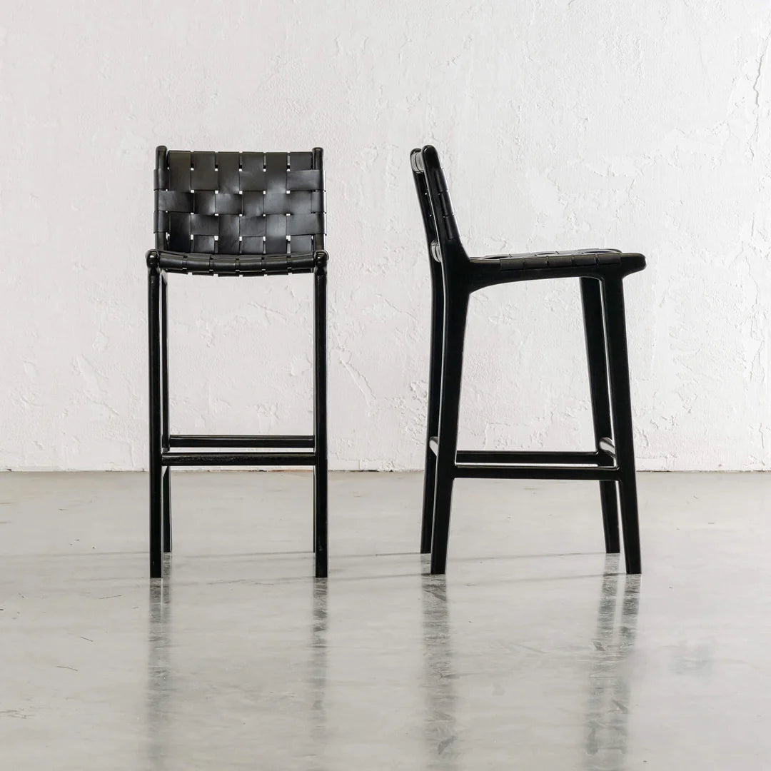 London Barstool - Teak Black