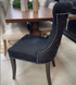 Miami Dining Chair - Black Chenille