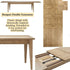 Bosquet Double Extension Dining Table - Rustic Light