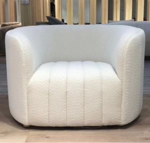 Dubai Armchair - White Boucle