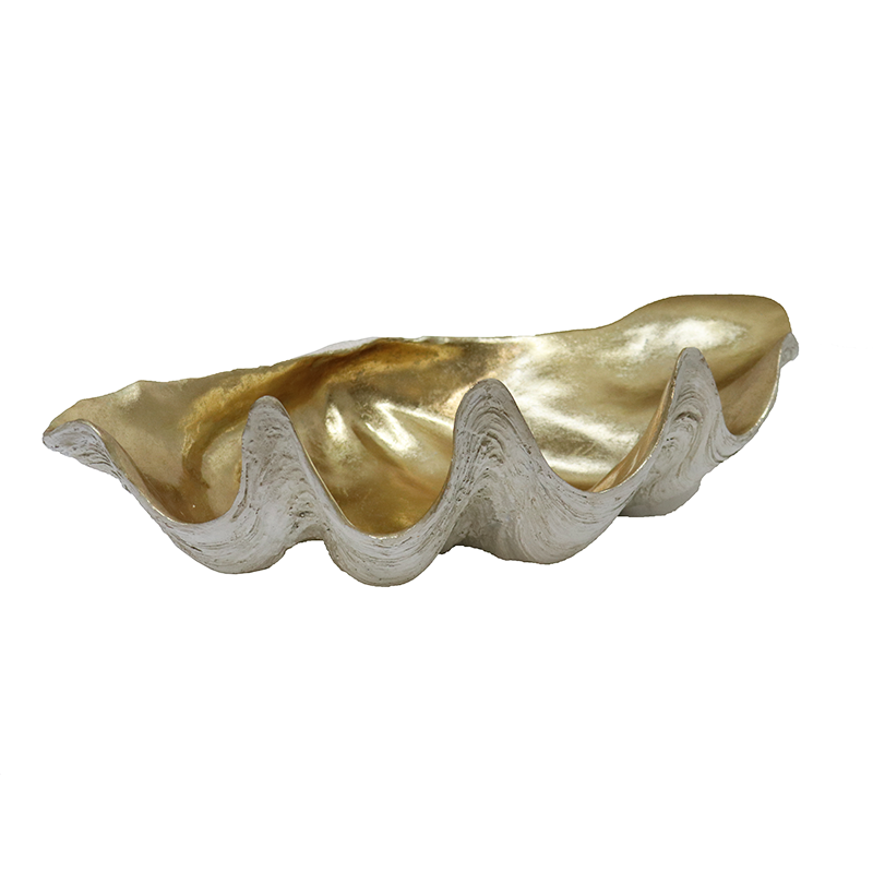 Resin Clam Shell Champagne Large