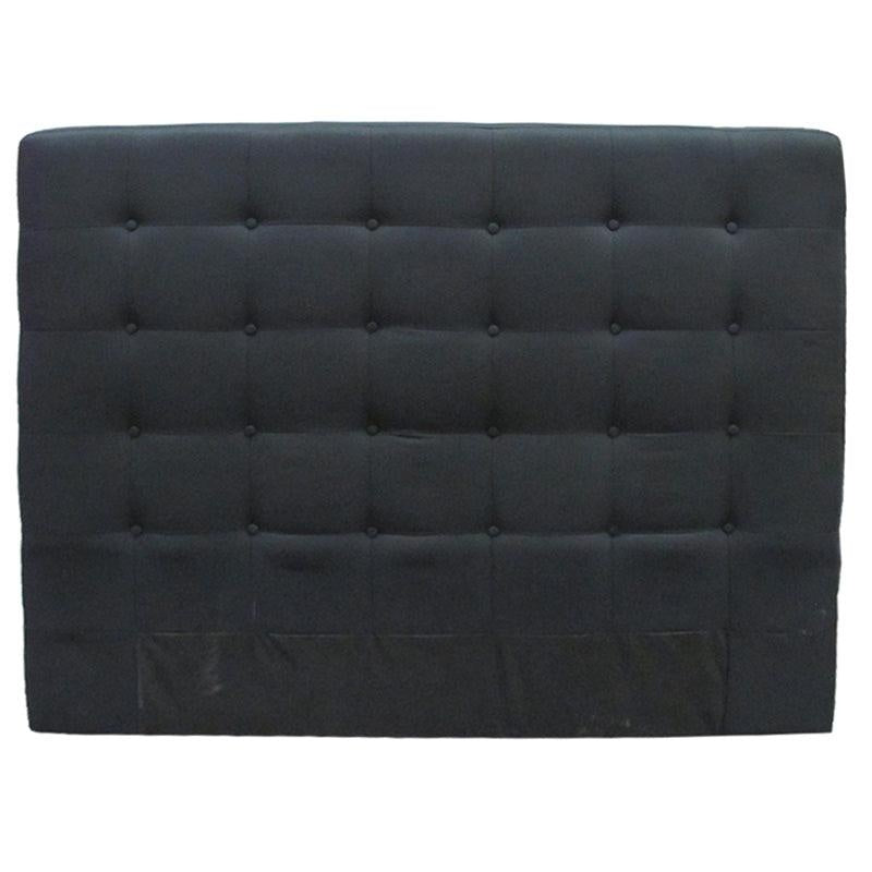 Charly Bedhead Black Linen Super King