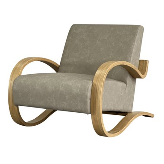 Curves Armchair - Colorado Silver