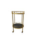 Antique Brass Trolley Marble Top