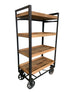 Recycled Pine Multi Shelf Unit On Wheels