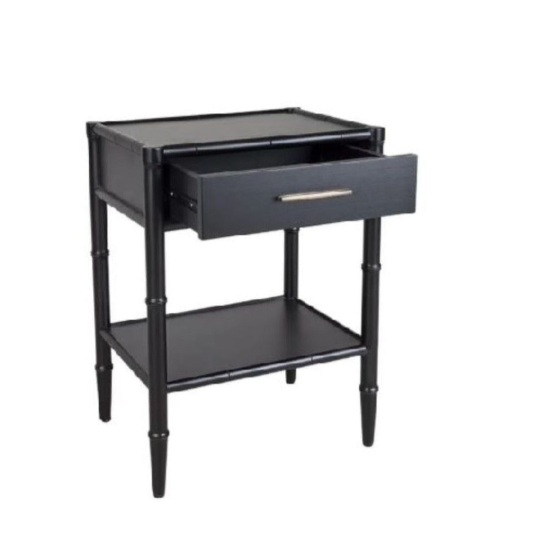 Polo Bedside Table Black