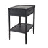 Polo Bedside Table Black