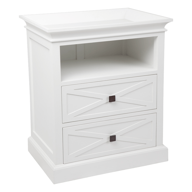 Island Life Bedside Table - White