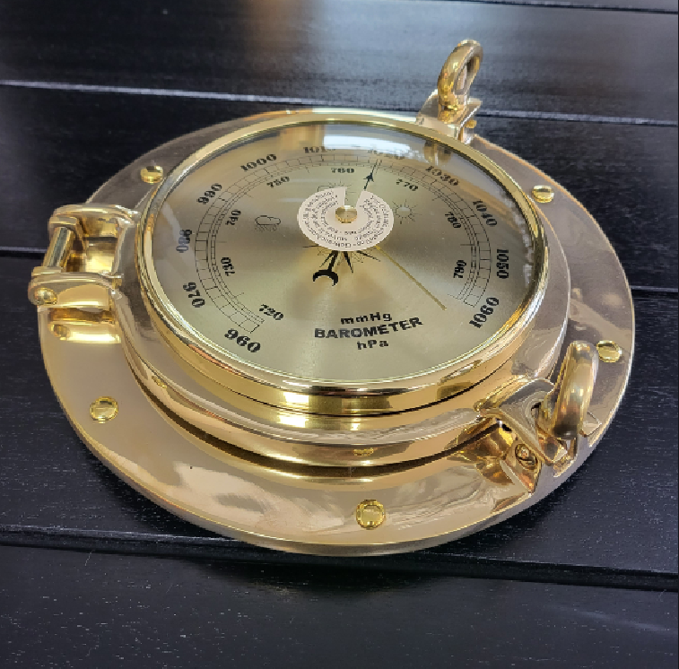 Brass Porthole Barometer 230mm