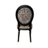 Zebra Design Balloon Back Dining Chair