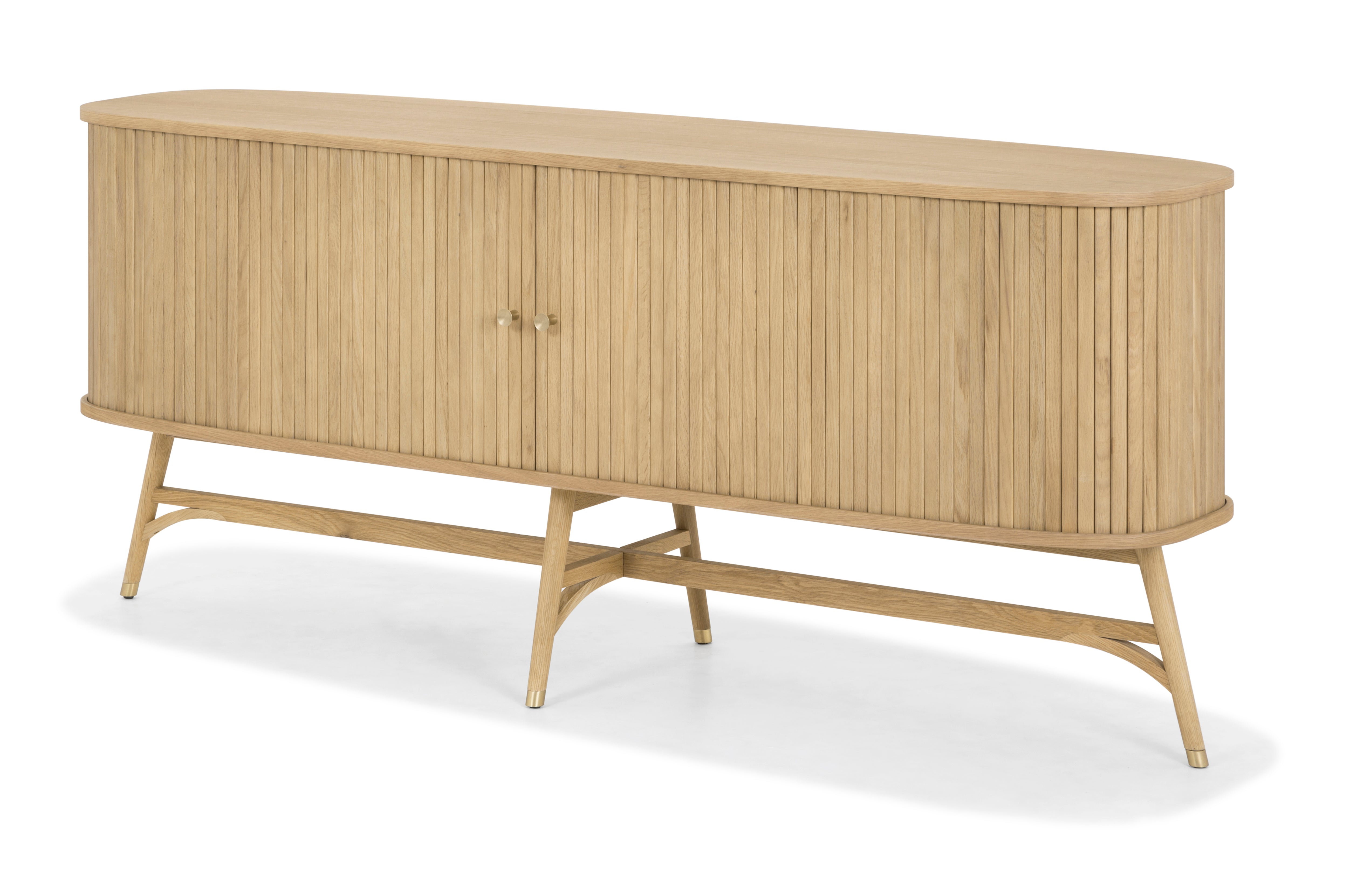 Nordic Oak Sideboard with Sliding Doors