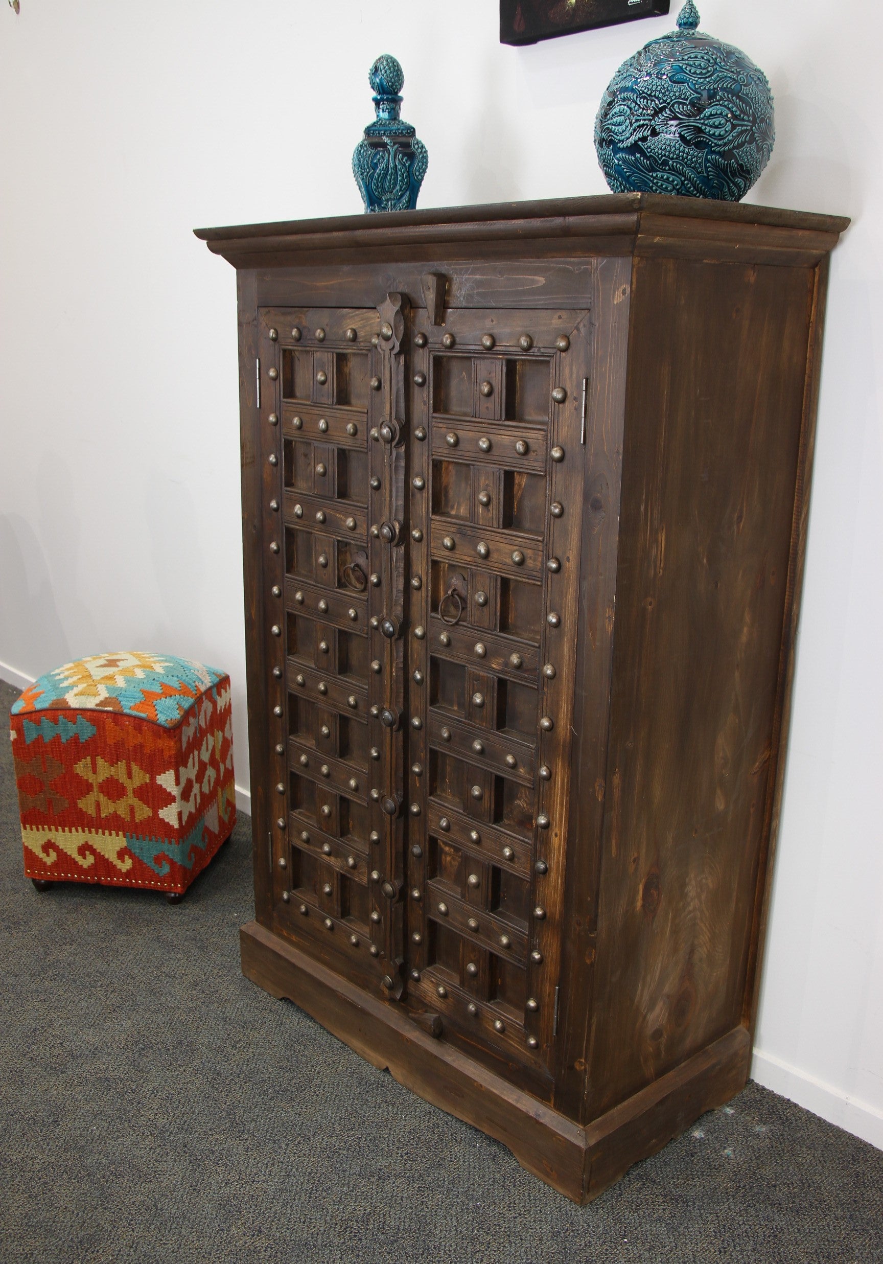 Hand Carved Wall Unit