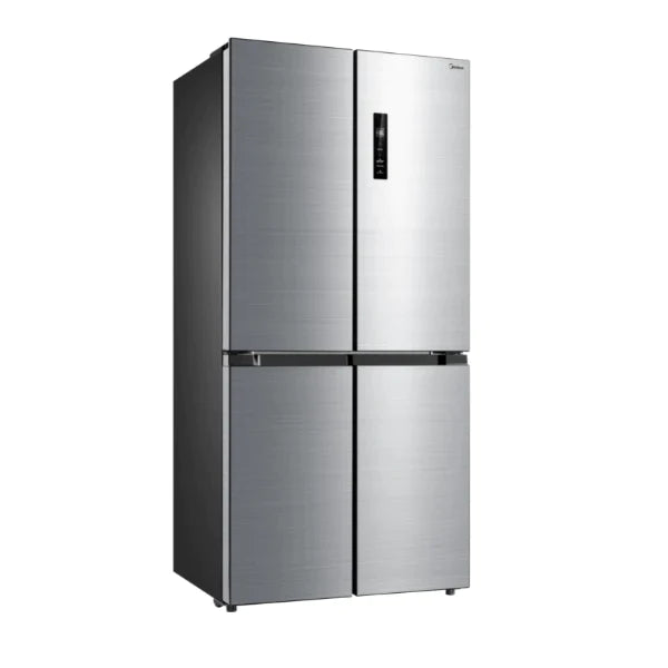 Midea 474L Cross Door Fridge Freezer Stainless Steel