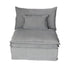 Malta Double Cushion Sectional Middle 1 Seater - Grey