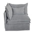 Malta Double Cushion Sectional Corner Left - Grey