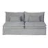 Malta Double Cushion Sectional Middle 2 Seater - Grey