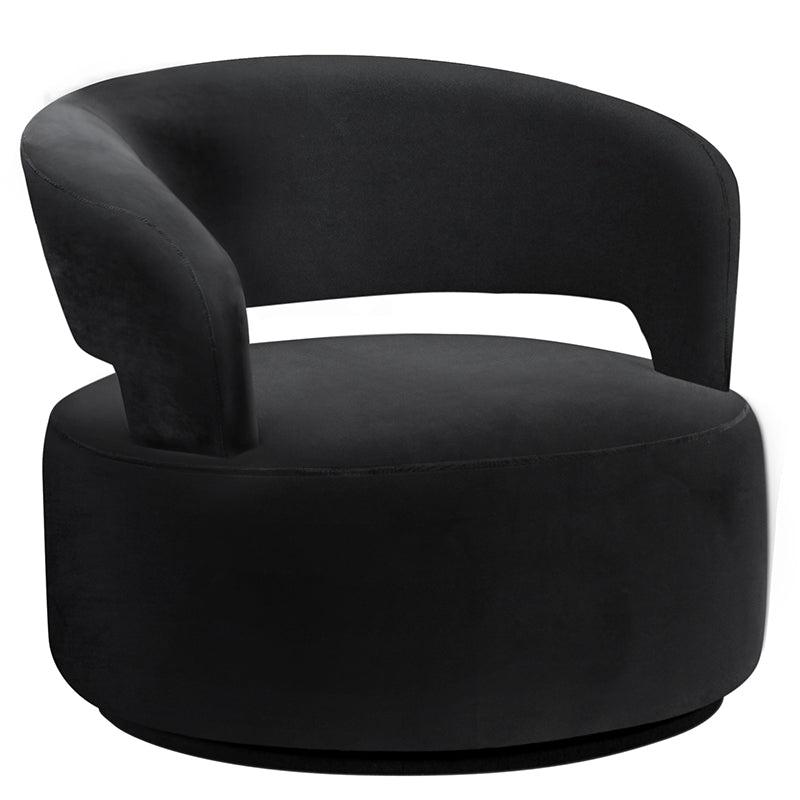 Indiana Swivel Armchair Black