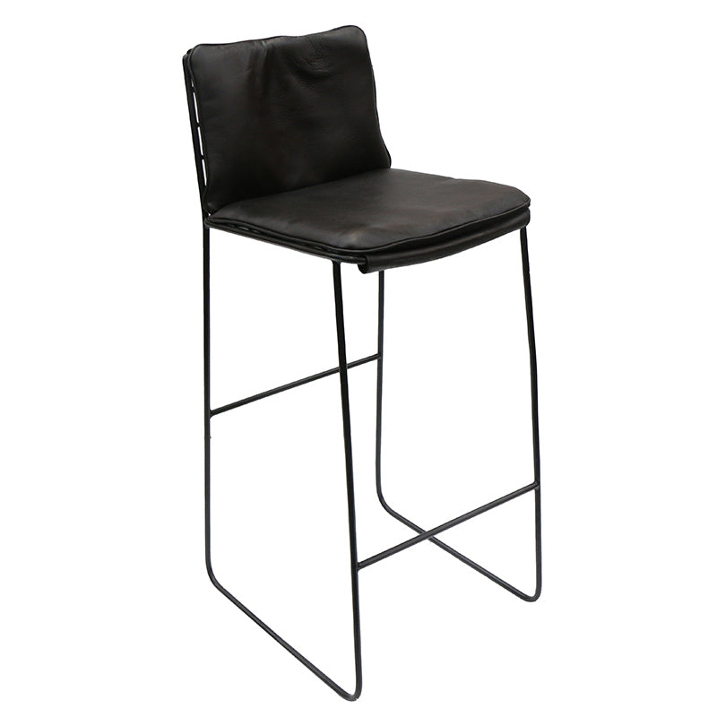 Jordi Barstool - Black Leather