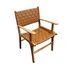 London Carver Chair - Teak Tan