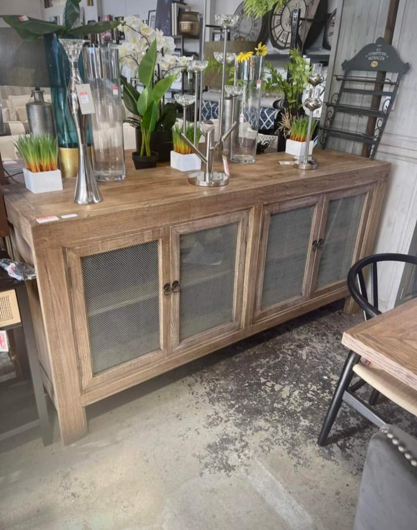 Buffet Table 4 Door - Old Elm