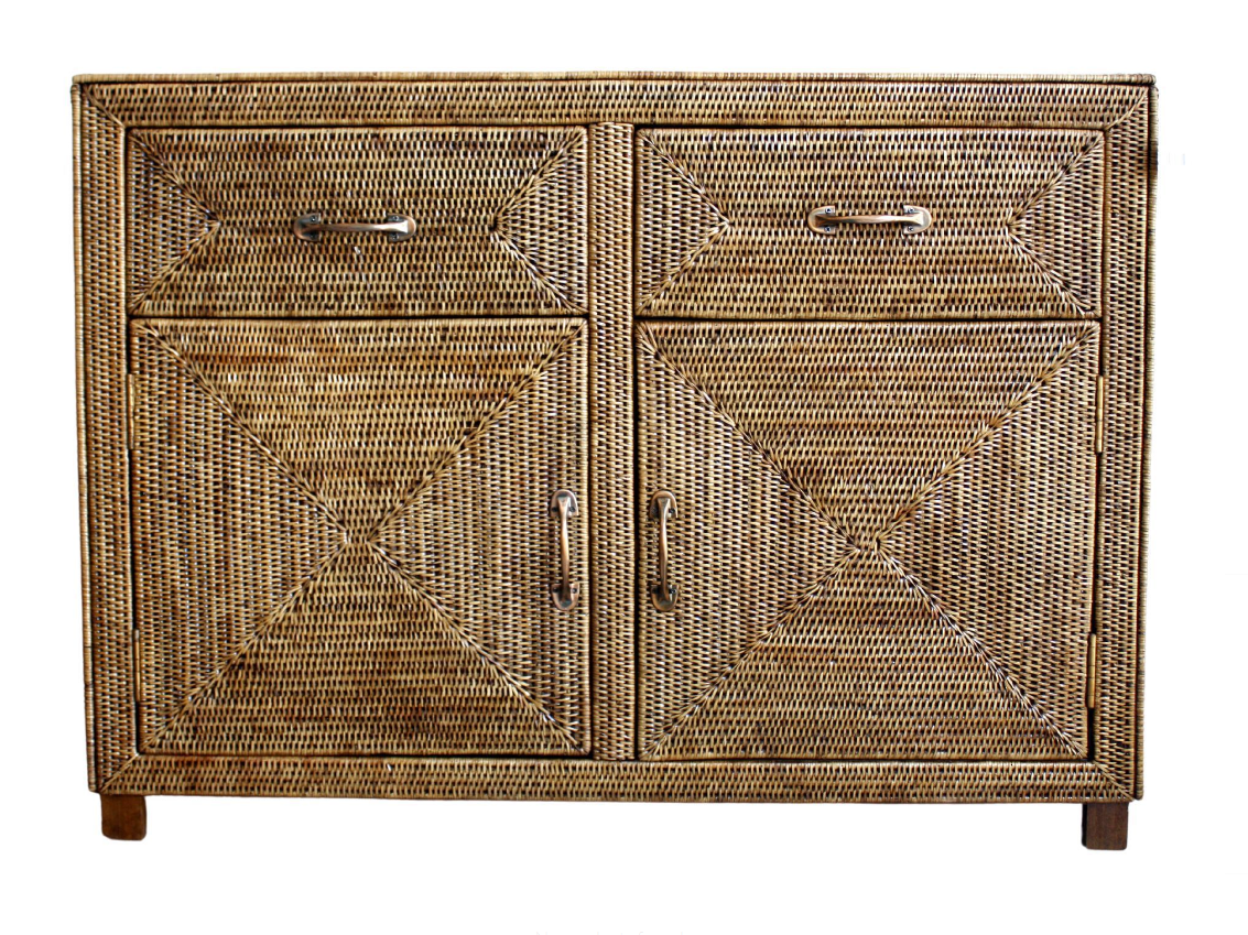 Rattan Colonial Sideboard