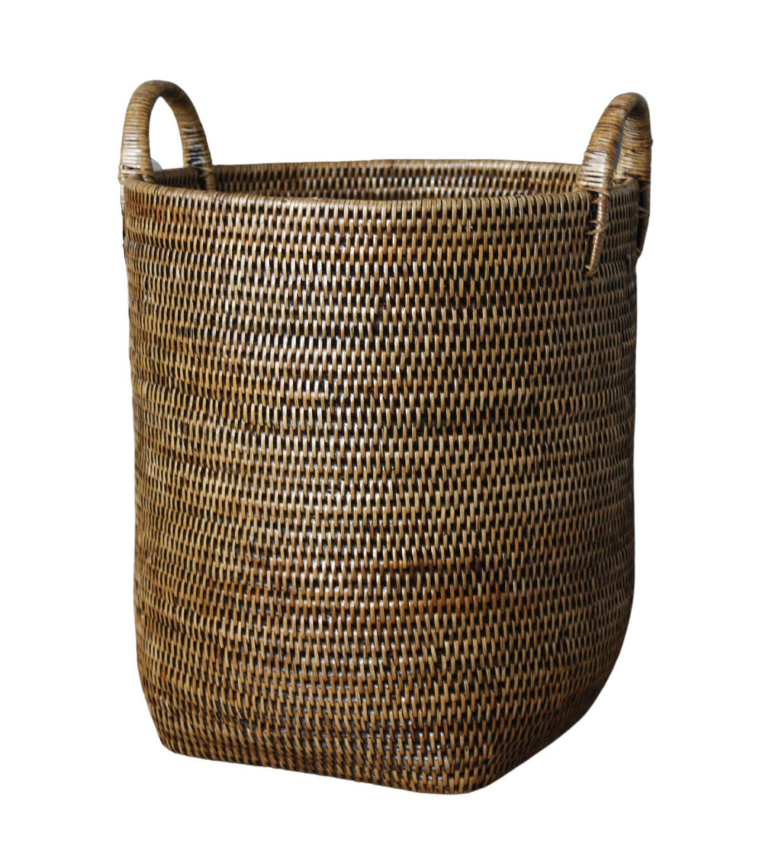 Rattan Laundry Basket with Handles